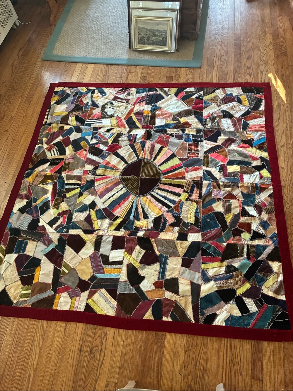 Vintage crazy quilt